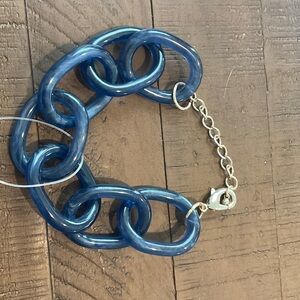 Chunky Blue Chain Bracelet